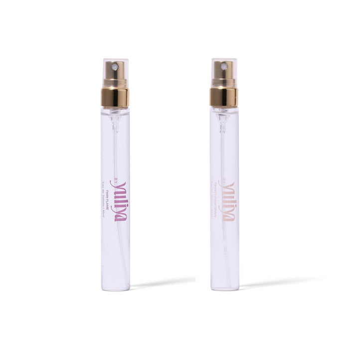 By Yuliya Perfume Mist Travel Duo, a sleek and portable fragrance set featuring long-lasting, fresh, and bold scents, perfect for on-the-go use and an ideal gift for her.