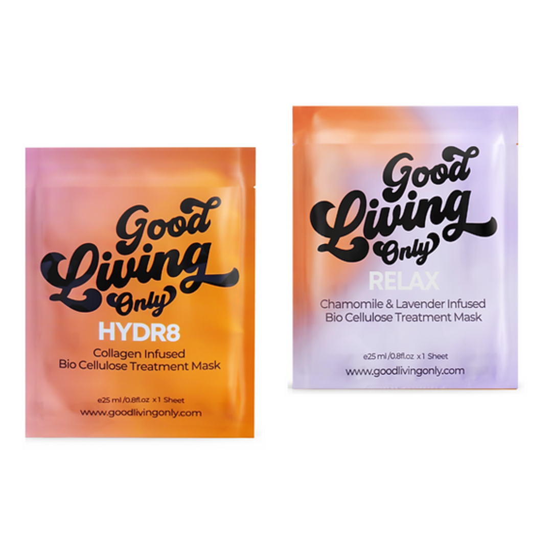 Hydr8 & Relax Duo - Bio Cellulose Sheet Masks 25ml x2