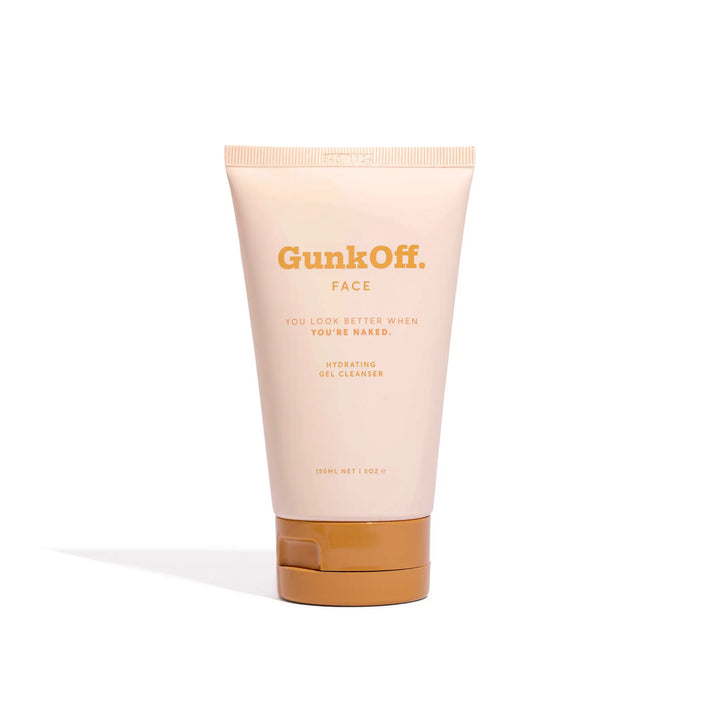 Front view of GunkOff Hydrating Gel Cleanser. An Australian beauty product formulated for gentle cleansing and hydration, ideal for sensitive skin and daily use.