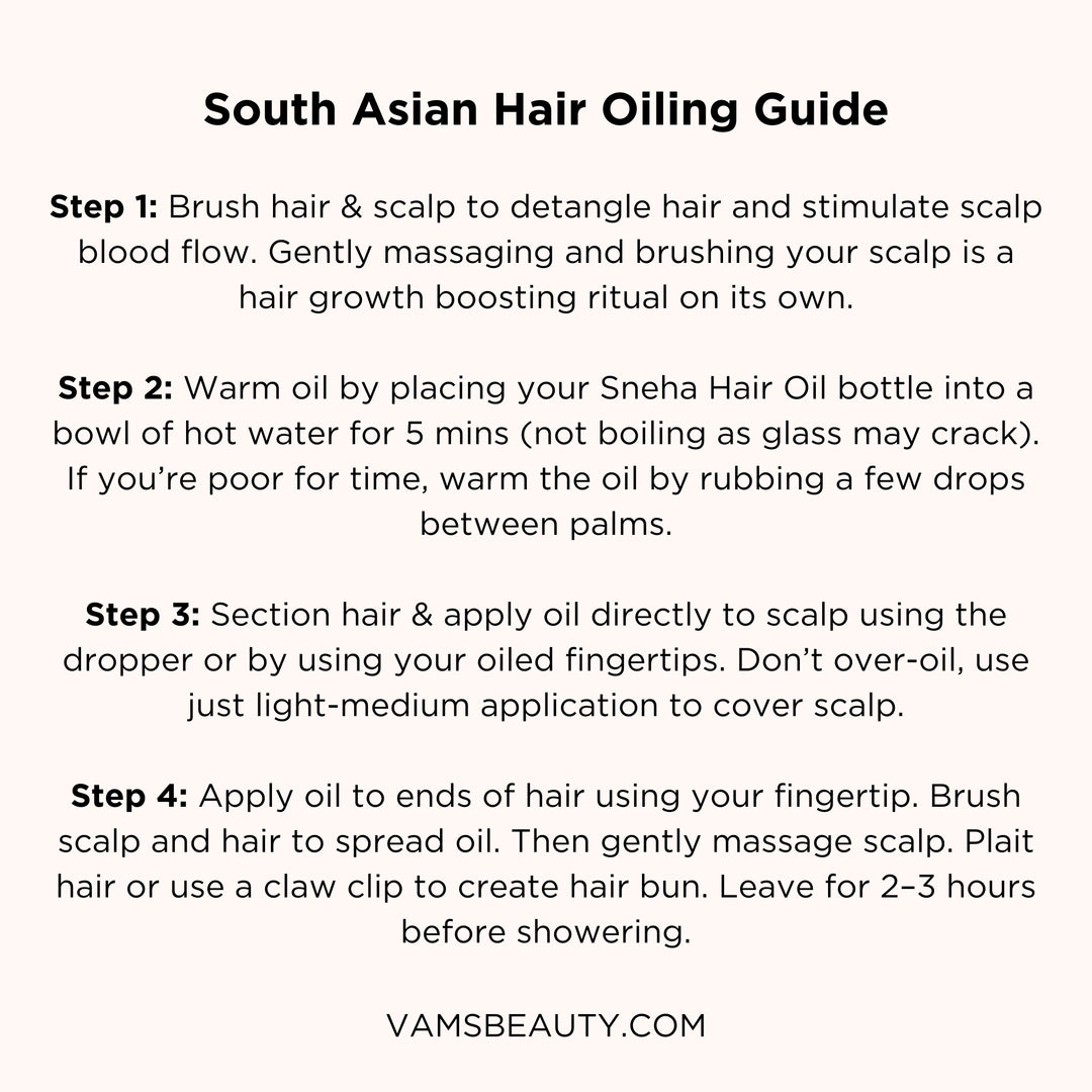 how hair oil, hair oiling guide.