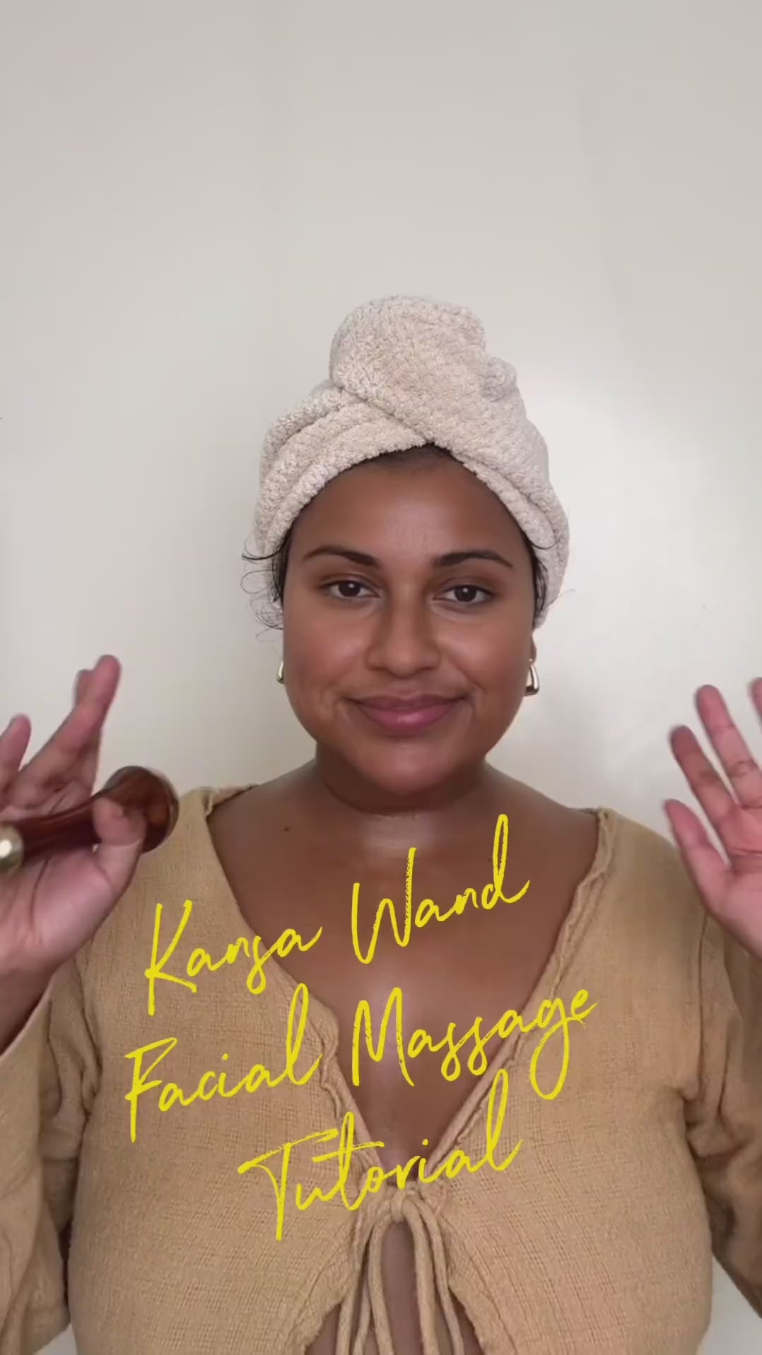 Kansa wand facial massage tutorial Ayurvedic skincare australia